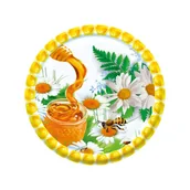 Akcesoria do hodowli zwierząt - Nakrętki na słoiki z miodem (50szt) - wzór ND52 - miniaturka - grafika 1