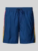 Kąpielówki męskie - Spodenki kąpielowe z elastycznym pasem - miniaturka - grafika 1