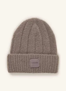Calvin Klein Czapka beige - Czapki damskie - miniaturka - grafika 1