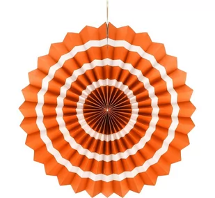 GODAN Rozeta wisząca "3 paski", pomarańczowa, 40 cm - Dekoracje domu - miniaturka - grafika 1