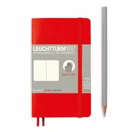 Pozostałe akcesoria dla plastyków - Leuchtturm 1917 349309 Notitieboek, pocket (A6), softcover, blanco, 121 paginas, rood 349309 - miniaturka - grafika 1
