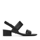 Sandały damskie - Sandały GINO ROSSI C-LP355740-1 Czarny - miniaturka - grafika 1