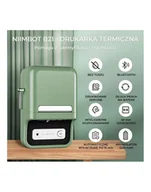 Drukarki kart i etykiet - niimbot Drukarka etykiet B21S zielona - miniaturka - grafika 1