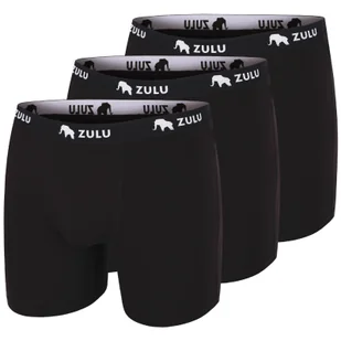Męskie bokserki Zulu Bambus 210 6in 3-pack Rozmiar: XXL / Kolor: czarny - Majtki męskie - miniaturka - grafika 1