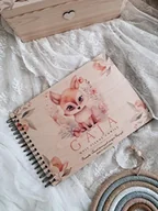 Pamiątka Chrztu Świętego - ALBUM NA ZDJĘCIA WKLEJANE lisek metryczka urodzenia na chrzest - miniaturka - grafika 1