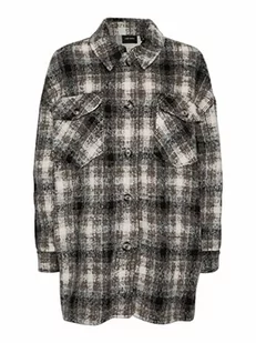 VERO MODA Vmluna Ga Noos Shacket damska kurtka, Bungee Cord/Checks:check, S - Kurtki damskie - miniaturka - grafika 1
