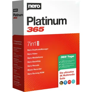 Nero Platinum 365 (1 urządzenie / 1 rok) - Programy użytkowe i narzędziowe - miniaturka - grafika 1