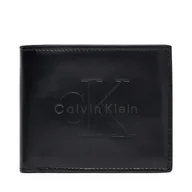 Portfele - Portfel męski Calvin Klein Bold Billfold W/Coin LV04D1156G Czarny - miniaturka - grafika 1