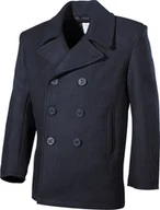 Kurtki męskie - Kurtka męska MFH PŁASZCZ US PEA COAT NIEBIESKI S - miniaturka - grafika 1