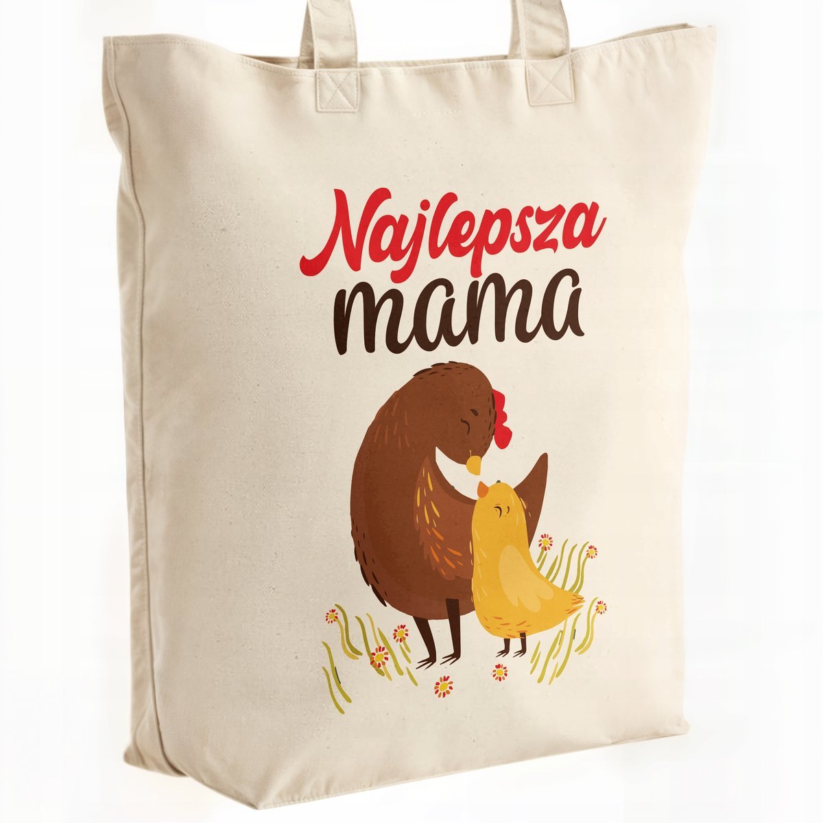 Torba bawełniana premium na zakupy Dzień Matki Prezent Najlepsza Mama
