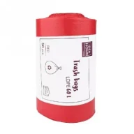 Worki na śmieci - Idea Worki na śmieci 60L czerwone 50 szt. - miniaturka - grafika 1