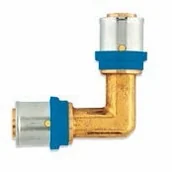 Łączniki, trójniki, kształtki - Pex Kolano zaciskowe 90° 32 mm Radopress - miniaturka - grafika 1
