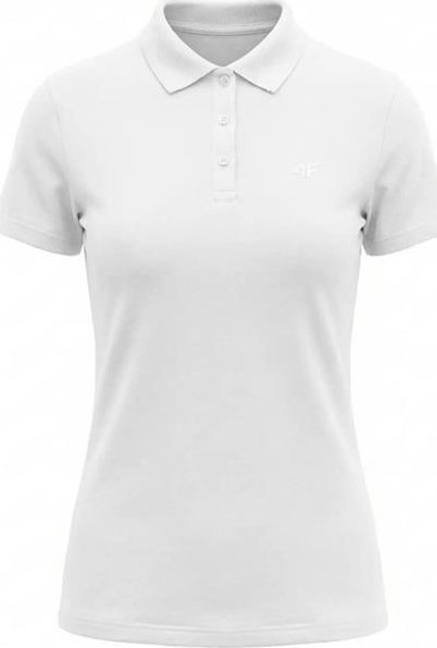 4f Koszulka damska polo 4F F0768 biała 4FWMM00TPTSF0768 10S M