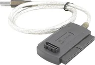Adaptery i przejściówki - Adapter USB PRZEJŚCIE KONWERTER Z SATA IDE NA USB + ZASILACZ - miniaturka - grafika 1