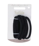 Ozdoby do włosów - Solida Haargummis schwarz, 6 Stk. Gumka do włosów 6 szt. - miniaturka - grafika 1