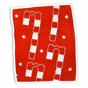 Oryginalny Świąteczny polarowy koc Lego - Klocki - miniaturka - grafika 1