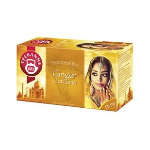 Teekanne Herbata ziołowa kopertowana CURCUMA GINGER KURKUMA z imbirem 20szt. TK058 - Herbata - miniaturka - grafika 1