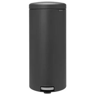Brabantia Kosz na śmieci pedałowy NewIcon 30l czarny mat 114663 - Kosze na śmieci - miniaturka - grafika 1