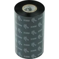 Taśmy do drukarek barwiące - Taśma termotransferowa Zebra 2300 33mm x 74m 0,5" woskowa (800132-001) black - miniaturka - grafika 1