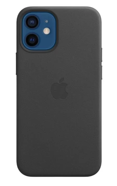 Skórzane etui z MagSafe do iPhone'a 12 mini, czarny