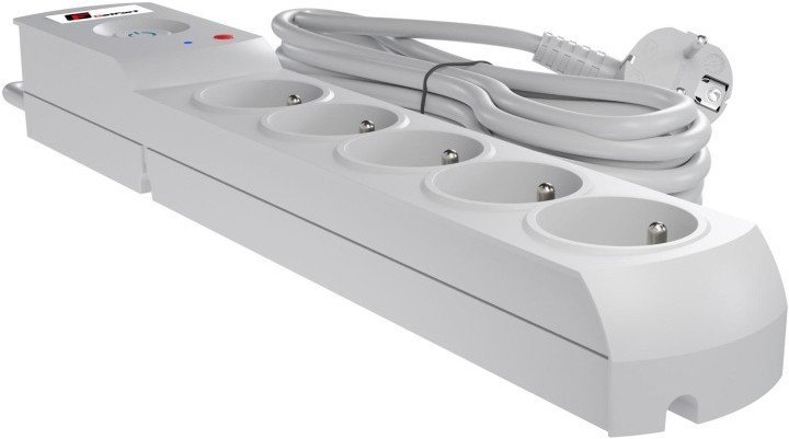 Listwa Zasilająca Antyprzepięciowa Getfort 5P 5M Szara