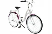 Rowery - Rower 26' Kands Escape biało-róż ALU 3-b R15 - miniaturka - grafika 1