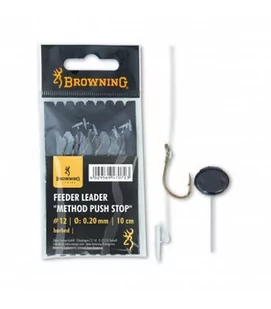 Haki z przyponem Browning Feeder Method Push Stop 12 - Inne akcesoria dla wędkarzy - miniaturka - grafika 1