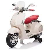 Pojazdy elektryczne dla dzieci - Motorek elektryczny SUN BABY Scooter Vespa Biały - miniaturka - grafika 1