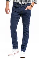 Spodnie męskie - Mustang Oregon Tapered Męskie Spodnie Jeansowe Jeans Denim Blue 1014042 5000 940-W34 L34 - miniaturka - grafika 1