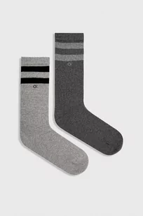 Calvin Klein Skarpetki (2-pack) męskie kolor szary - Skarpetki męskie - miniaturka - grafika 1