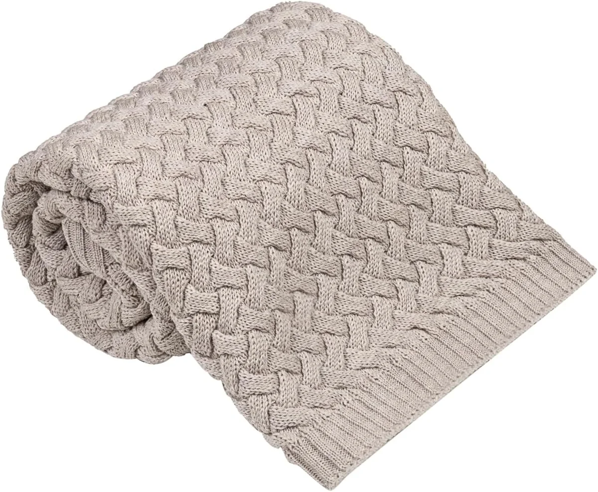 Kocyk niemowlęcy 75x100 cm z wełny merynosów 100% merino dla noworodka