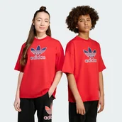 Koszulki dla dziewczynek - Koszulka Oversize Trefoil - Adidas - miniaturka - grafika 1