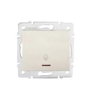 Kanlux Łącznik zwierny &quot;dzwonek&quot; z LED LOGI 02-1080-103 kr 25135 - Wyłączniki światła i elektryczne - miniaturka - grafika 1