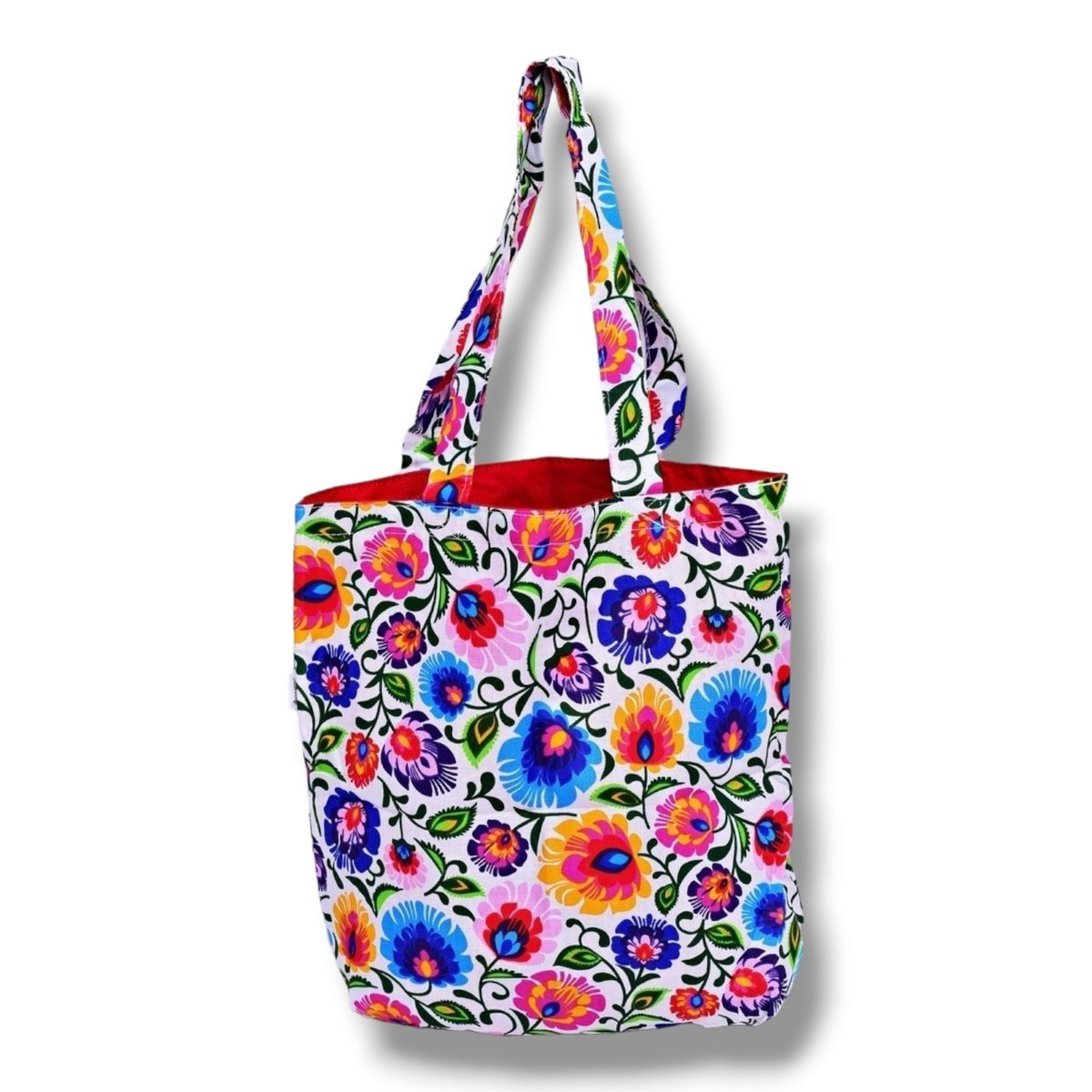 Torba shopper torba shopperka torba na zakupy folk łowicz