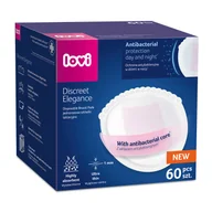 Akcesoria do karmienia - Lovi Discreet Elegance, wkładki laktacyjne, antybakteryjne, białe, 60 sztuk - miniaturka - grafika 1