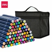 Kredki, ołówki, pastele i pisaki - Dwustronne markery artystyczne Deli seria Finenolo 80 kolorów - miniaturka - grafika 1