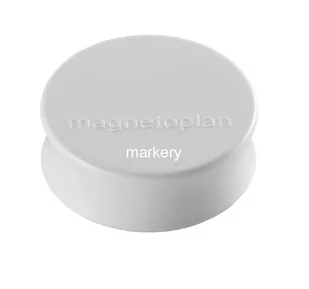 MAGNETOPLAN Magnesy Ergo duże, średnica 34 x 12,5 mm, 10 sztuk, białe 4013695043159 - Magnesy - miniaturka - grafika 1