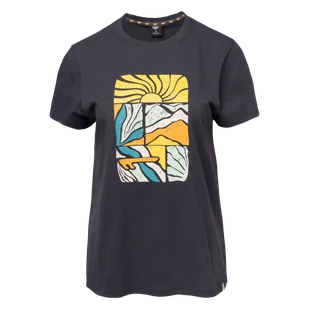 Damska Koszulka z krótkim rękawem HI-TEC LADY GLADYS M000261592 – Szary - Koszulki i topy damskie - miniaturka - grafika 1