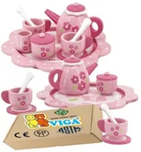 Zabawki sensoryczne - Drewniane Zabawki ZESTAW DO KAWY I HERBATY agd dla dzieci do zabawy VIGA 18m+ montessori - miniaturka - grafika 1