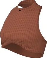 Koszulki i topy damskie - Nike Top damska odzież sportowa Chll KNT Rib CRP TNK, Burnt Sunrise/Burnt Sunrise, FN3677-825, XS - miniaturka - grafika 1