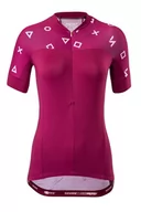 Koszulki rowerowe - Koszulka rowerowa damska Silvini Catirina WD1621 burgundowy - miniaturka - grafika 1