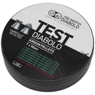 JSB - Śrut do wiatrówki Match Diabolo Test Light Weight - .177 - 350 szt. (7x50 szt.) - 002001-350 - Amunicja do wiatrówek - miniaturka - grafika 1