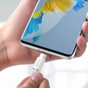 Baseus Superior kabel przewód USB Typ C - USB Typ C szybkie ładowanie Quick Charge / Power Delivery / FCP 100W 5A 20V 1m biały (CATYS-B02) - Kable USB - miniaturka - grafika 7