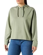 Bluzy damskie - ONLY Damska bluza z kapturem jednokolorowa, Shadow, XS - miniaturka - grafika 1