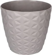 Donice - Crystal matt doniczka z recyklingu 30 cm,kamienny szary - miniaturka - grafika 1