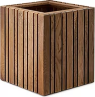 Donice - Doniczka samonawadniająca GrowMORE ciemny dąb - miniaturka - grafika 1