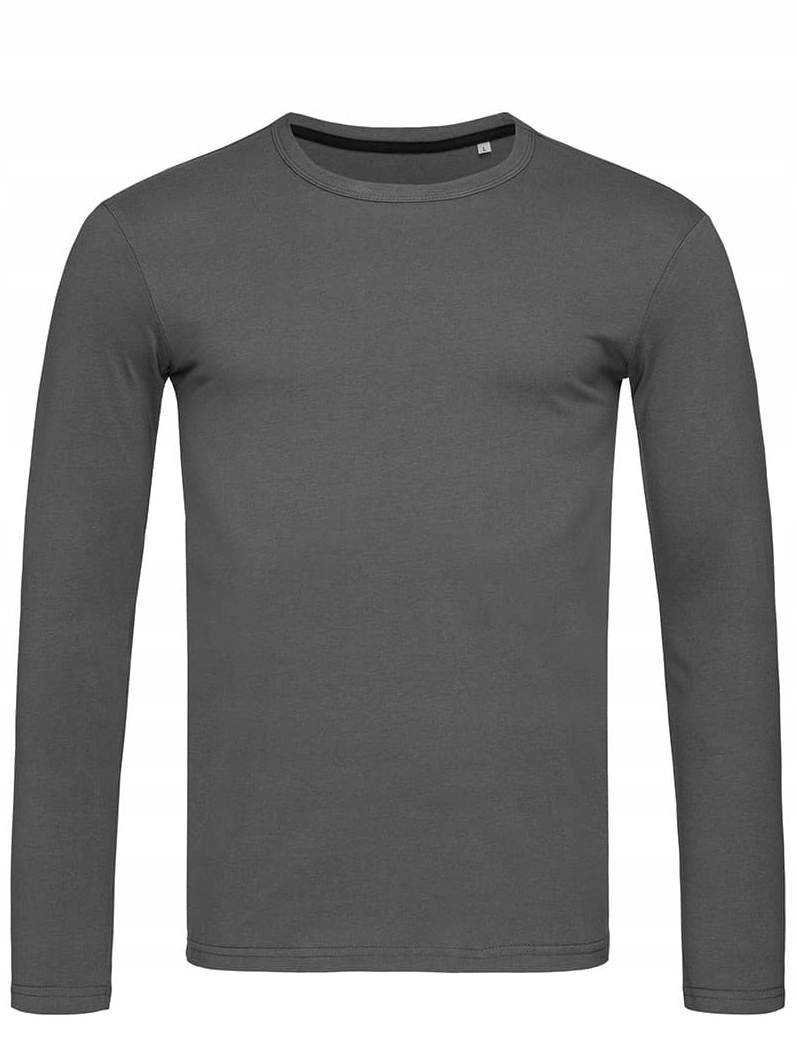 Koszulka Męska Długi Rękaw ELASTIC Bawełna JAKOŚĆ STEDMAN 9620 GRAFIT XL