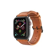 Akcesoria do smartwatchy - DUX DUCIS YA - pasek z naturalnej skóry do zegarka Apple Watch 38/40/41mm brązowy - miniaturka - grafika 1