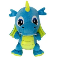 Maskotki i pluszaki - DINOZAUR SMOK BŁĘKITNO ŻÓŁTY - miniaturka - grafika 1