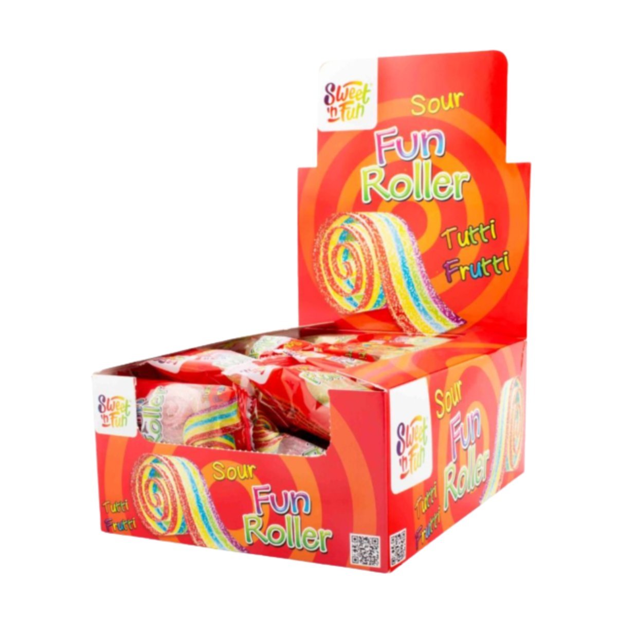 Maxco Kwaśne Zawijane Żelki O Smaku Tutti Frutti Fun Roller 40X20G
